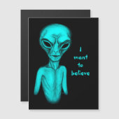 Alien, ich wollte zu glauben Magnetkarte (Vorne/Hinten)