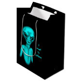 Alien, ich wollte zu glauben mittlere geschenktüte (Vorderseite Schrägansicht)