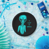 Alien, ich wollte zu glauben pappteller (Party)