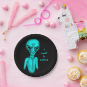 Alien, ich wollte zu glauben pappteller (Party)