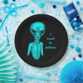 Alien, ich wollte zu glauben pappteller (Party)