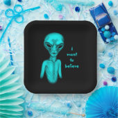 Alien, ich wollte zu glauben pappteller (Party)