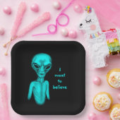 Alien, ich wollte zu glauben pappteller (Party)