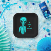 Alien, ich wollte zu glauben pappteller (Party)