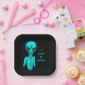 Alien, ich wollte zu glauben pappteller (Party)