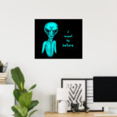 Alien, ich wollte zu glauben poster (Heimbüro)