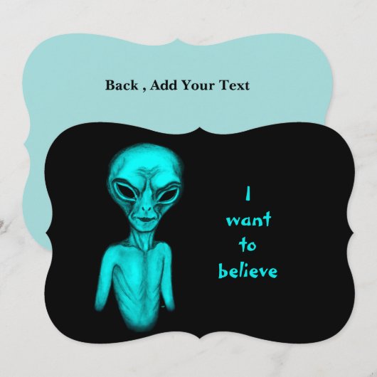 Alien, ich wollte zu glauben, Save the Date (Vorne/Hinten)