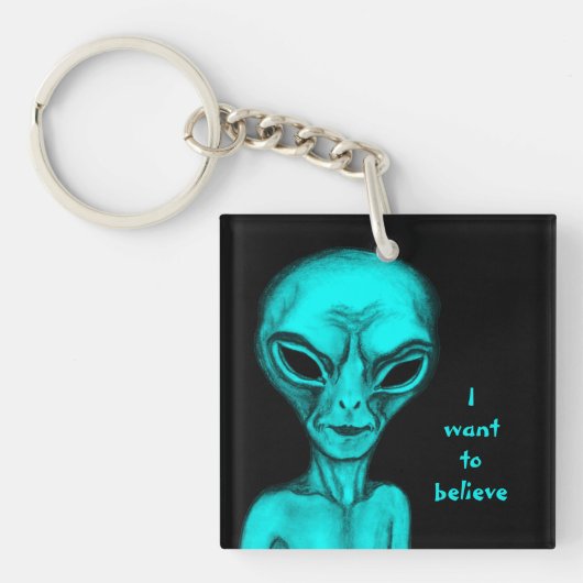 Alien, ich wollte zu glauben schlüsselanhänger (Vorderseite)