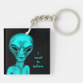 Alien, ich wollte zu glauben schlüsselanhänger (Rückseite)