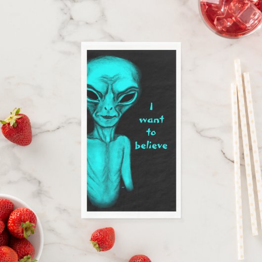 Alien, ich wollte zu glauben serviette (Beispiel)