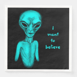 Alien, ich wollte zu glauben serviette