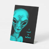 Alien, ich wollte zu glauben sockelschild (Vorderseite)