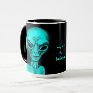 Alien, ich wollte zu glauben tasse