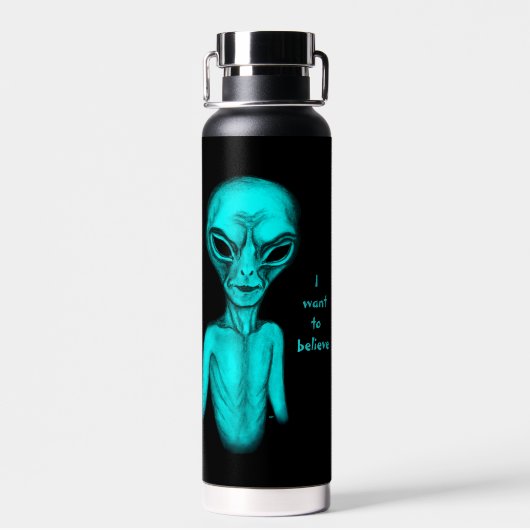Alien, ich wollte zu glauben trinkflasche (Rückseite)