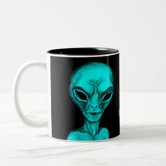 Alien, ich wollte zu glauben zweifarbige tasse (Links)