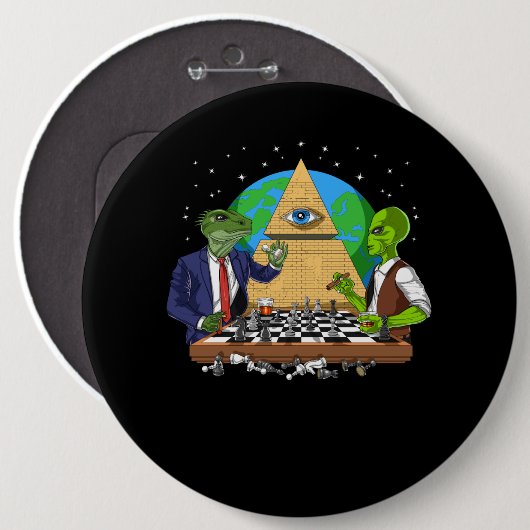 Alien Illuminati Button (Vorne & Hinten)