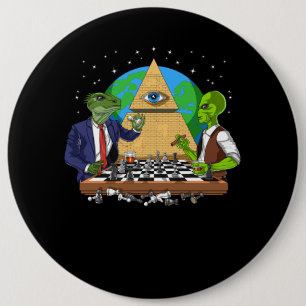 Alien Illuminati Button