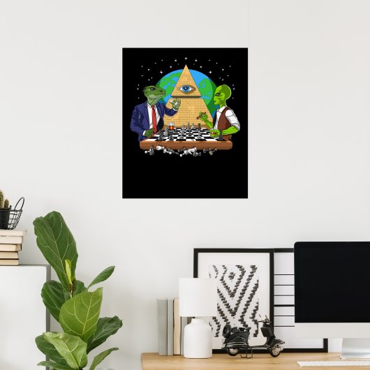 Alien Illuminati Poster (Heimbüro)