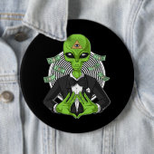 Alien Illuminati Verschwörung Button (Beispiel)