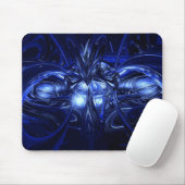Alien im Blau Mousepad (Mit Mouse)