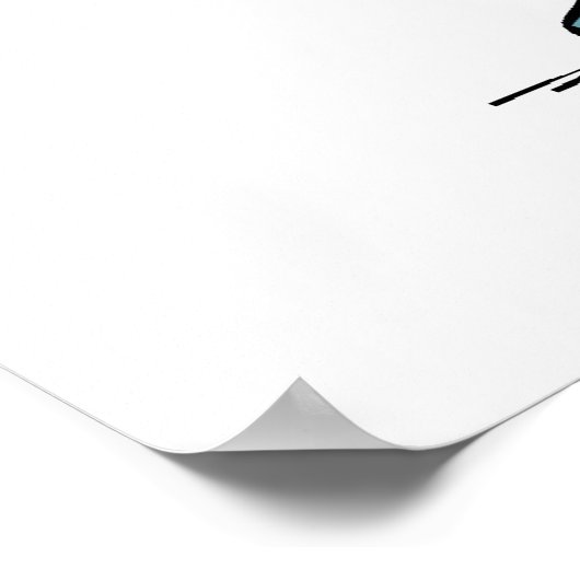 Alien im Schaumbad Poster (Ecke)