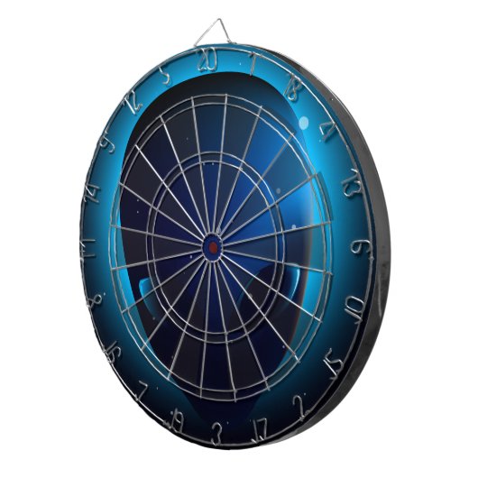 Alien im Weltraum Dartscheibe (Vorderseite rechts)