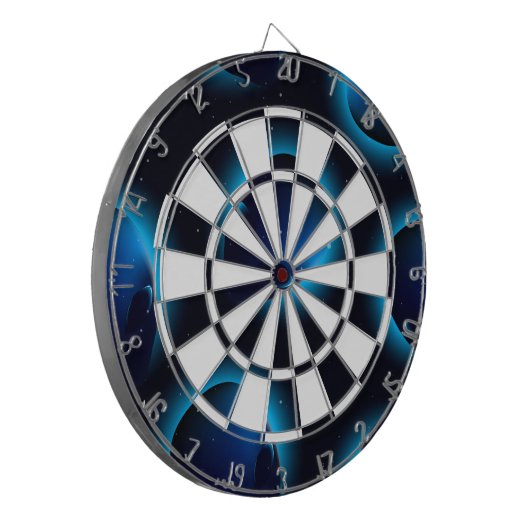 Alien im Weltraum Dartscheibe (Vorderseite Links)