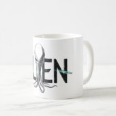 Alien im Weltraum Kaffeetasse (VorderseiteRechts)