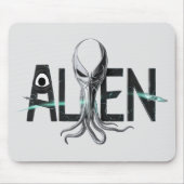 Alien im Weltraum Mousepad (Vorne)