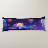 Alien im Weltraum Seitenschläferkissen (Rückseite)