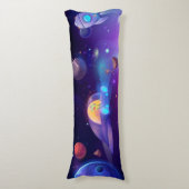 Alien im Weltraum Seitenschläferkissen (Vorderseite Vertikal)