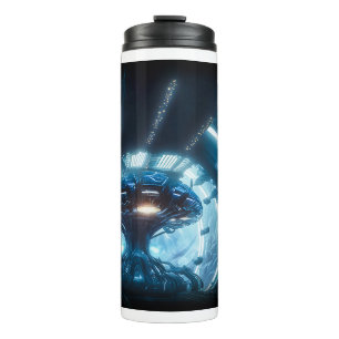Alien im Weltraum-Thermal-Tumbler Thermosbecher