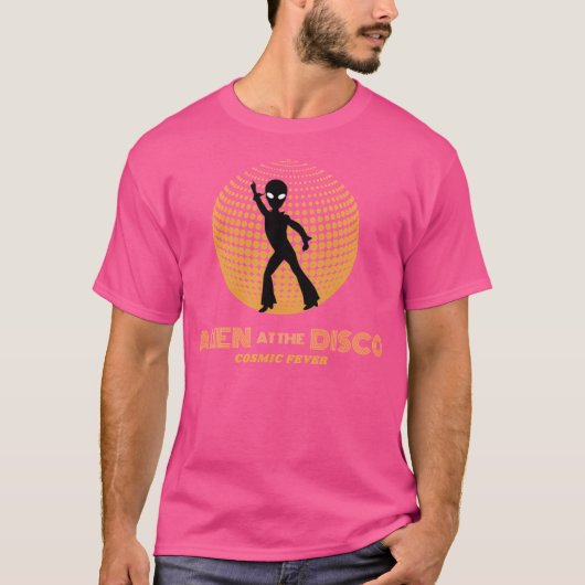 Alien in der Diskothek T-Shirt (Vorderseite)