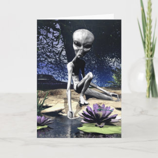 Alien in der Natur Karte