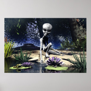 Alien in der Natur von Michelle Wilder Poster