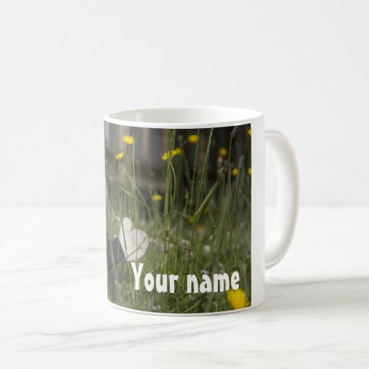 Alien in der Sonne -- Personalisiert Kaffeetasse (VorderseiteRechts)