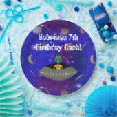 Alien in einem Raumschiff mit einem neuen T - Shir Pappteller (Party)