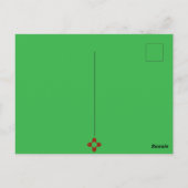 Alien in einem Raumschiff mit einem neuen T - Shir Postkarte (Rückseite)