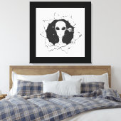 Alien in einer geraden Leinwand (Insitu (Schlafzimmer))