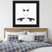 Alien in einer geraden Leinwand (Insitu (Schlafzimmer))