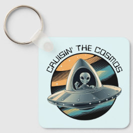 Alien in Raumfahrt Schlüsselanhänger