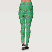 Alien in seinem kleinen Raumschiff Leggings (Rückseite)