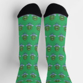 Alien in seinem kleinen Raumschiff Socken (Oben)