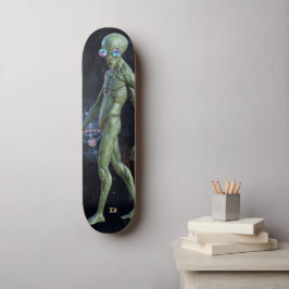 Alien in Sonnenbrillen D-Markenbezeichnung Skateboard