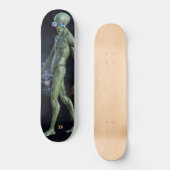 Alien in Sonnenbrillen D-Markenbezeichnung Skateboard (Vorderseite)