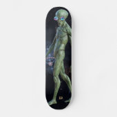Alien in Sonnenbrillen D-Markenbezeichnung Skateboard (Vorderseite)