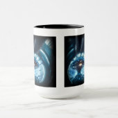 Alien in Space Combo Tasse, 15 oz Tasse (Zentrum)