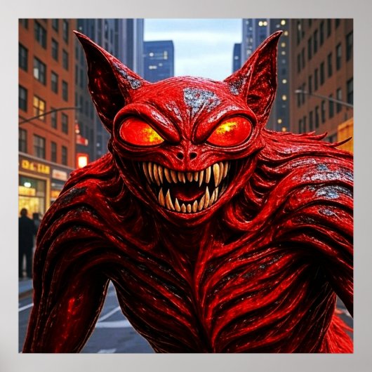 Alien in The City AI Alien Poster (Vorne)