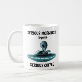 Alien in UFO Kaffeetasse