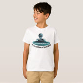 Alien in UFO T-Shirt (Vorne ganz)
